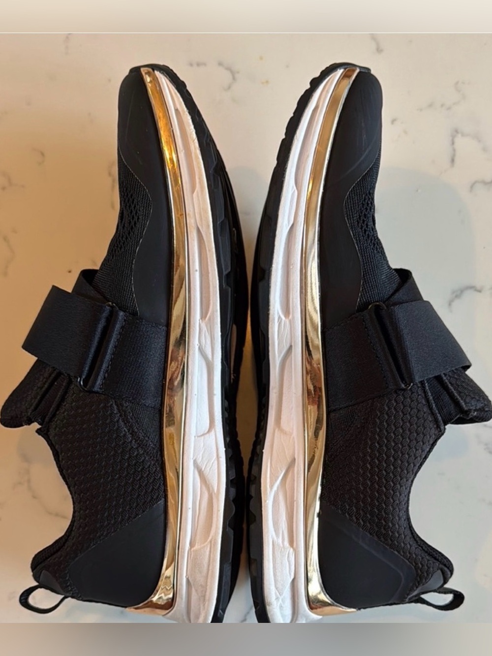 Black and Gold Womens Tiem Spin Shoes - Picture 2 of 3